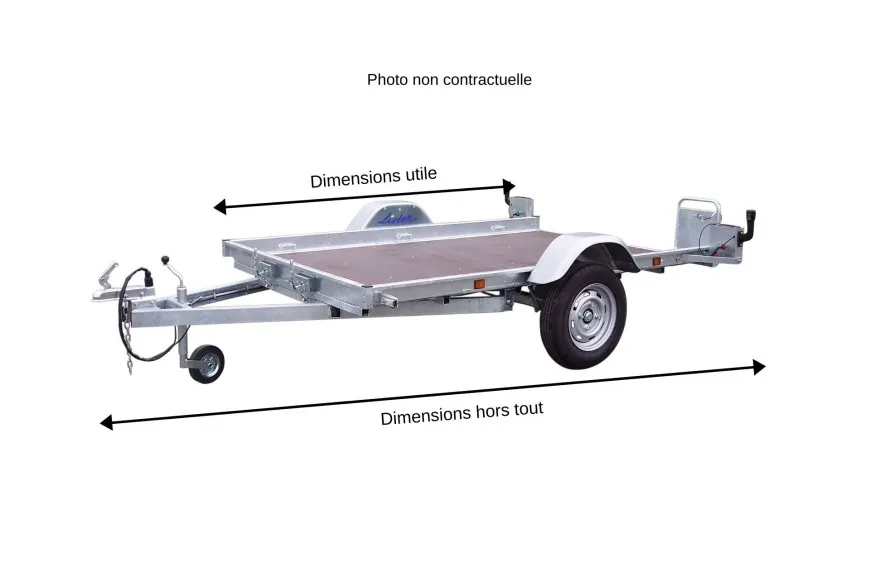 Remorque Plateau Lider 33630 – PTAC 1500 kg – Image 2