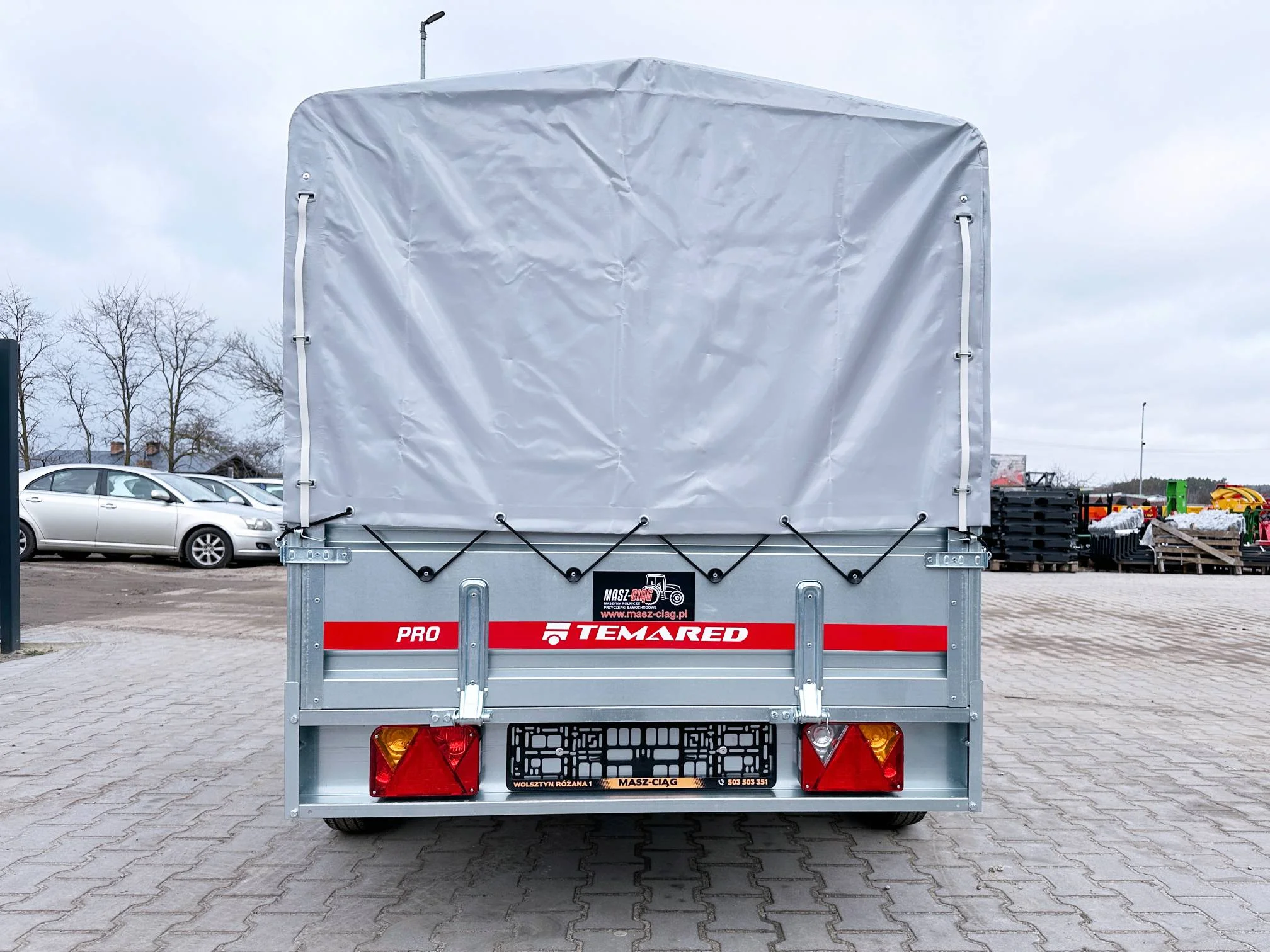 Remorque voiture à deux essieux avec bâche 300-750 kg – Image 6