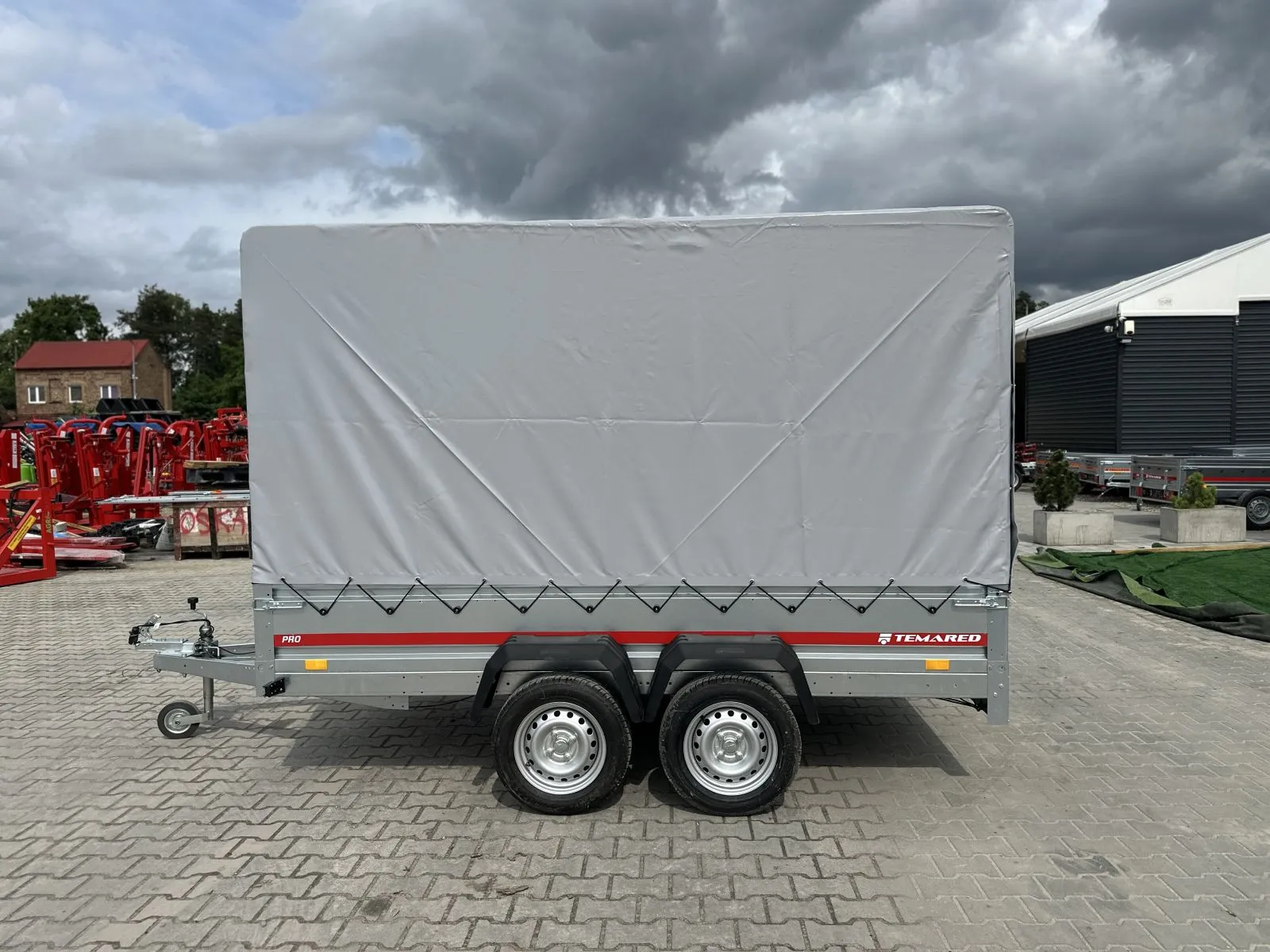 Remorque voiture 300×150 deux essieux avec bâche – Image 2