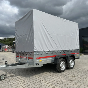 Remorque voiture 300×150 deux essieux avec bâche